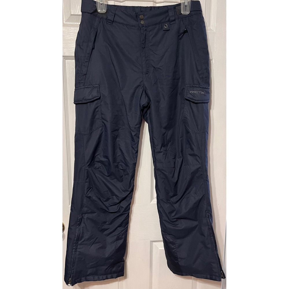 Arctix Mens Insulated Cargo Snow Pants Navy Blue Regular Fit Size Medium (34x31)